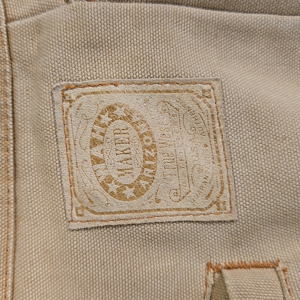 Men's Tan Pants Wah Maker Vintage Faded Canvas Pants Waist 36 - Picture 4 of 11